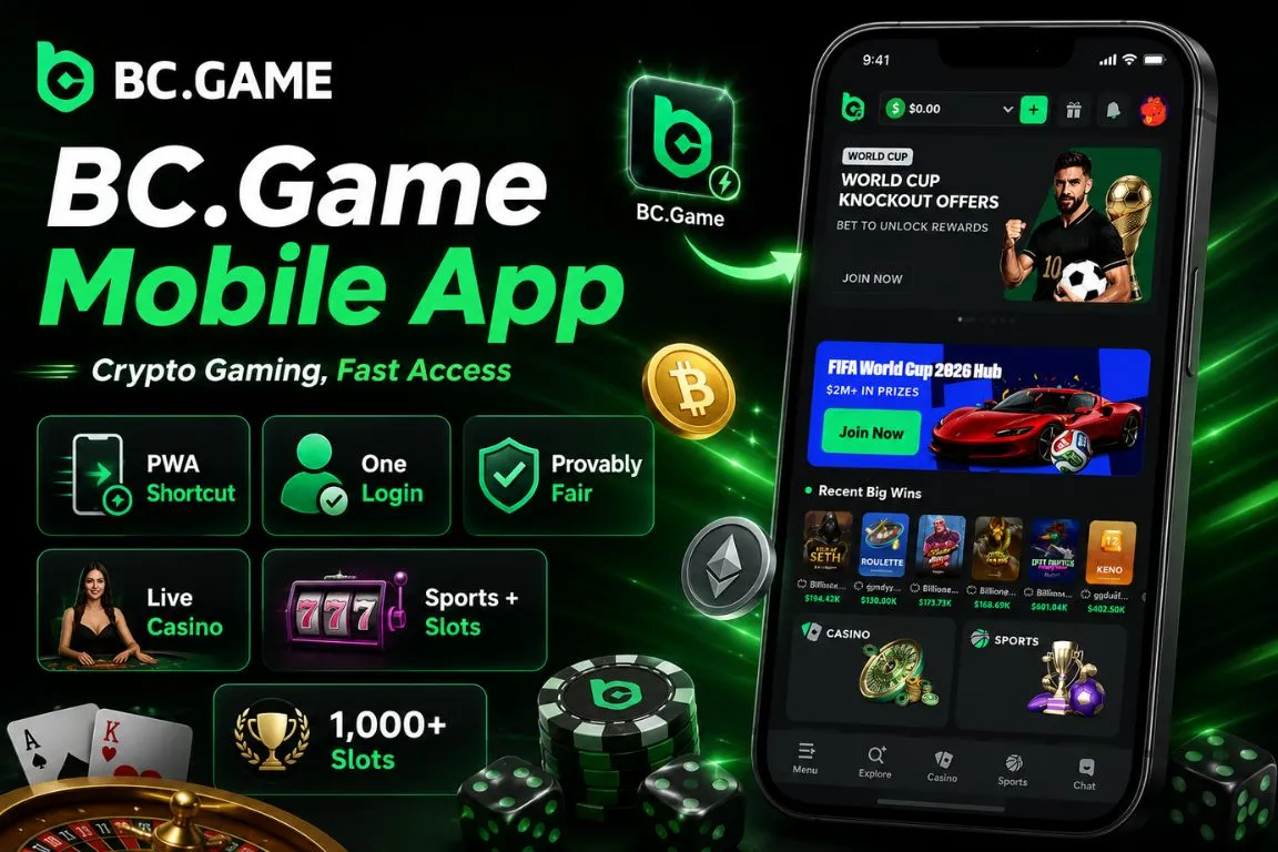 Why Choose the BC.Game Mobile App for Crypto Gaming?